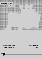 Sencor SMC 8000B - Owners manual 